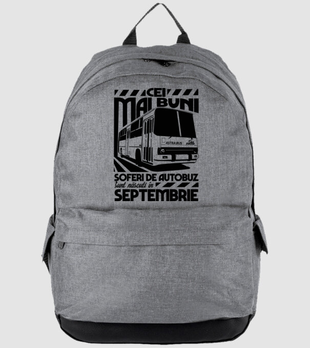 Cei mai buni șoferi de autobuz sunt născuți Septembrie model gri pe tricou
