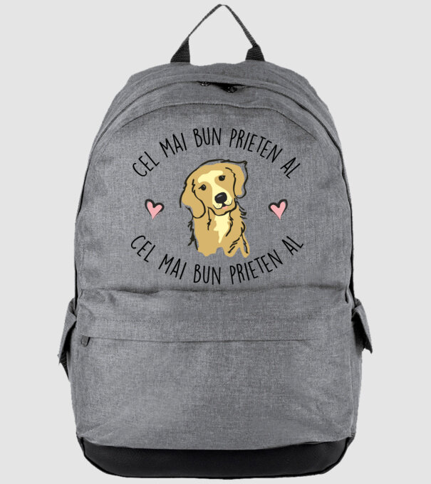 Cel mai bun prieten al meu este un golden retriever model gri pe tricou