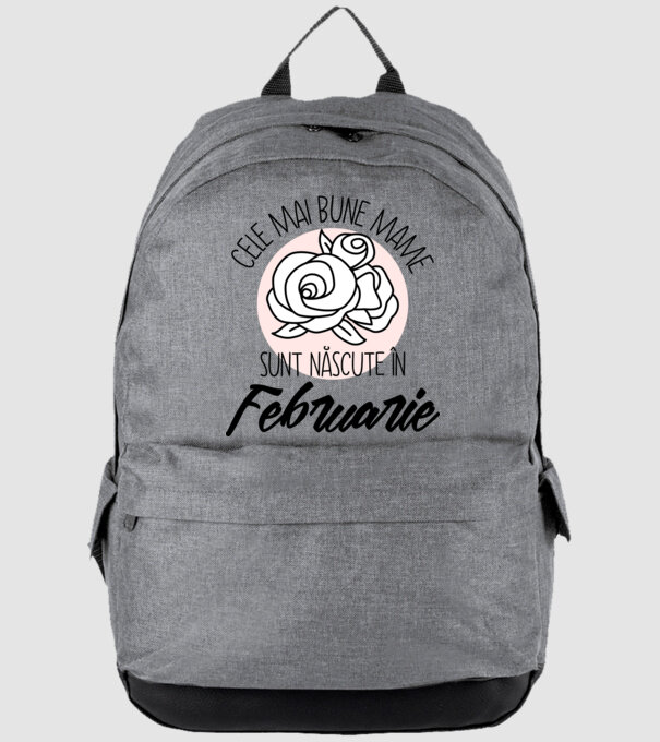 Cele mai bune mame sunt născute în Februarie model gri pe tricou