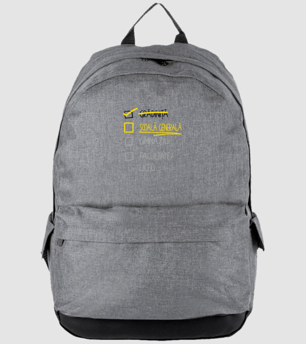 Cheklist educație - grădiniță alb model gri pe tricou