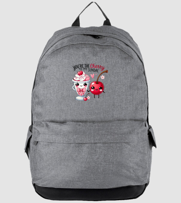 Cherry to my Sunday model gri pe tricou