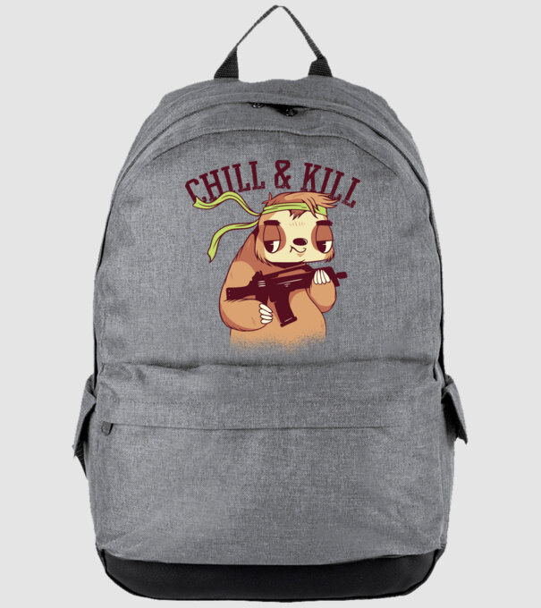 chill and kill model gri pe tricou