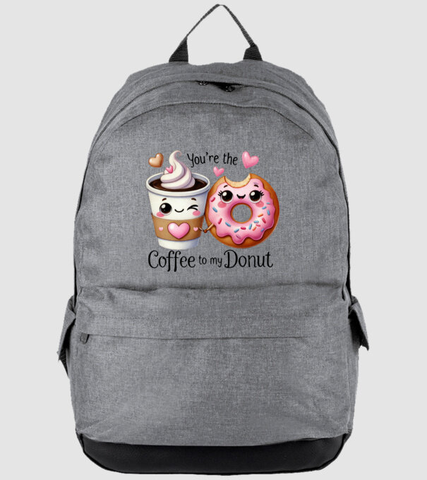 Coffee to my Donut model gri pe tricou