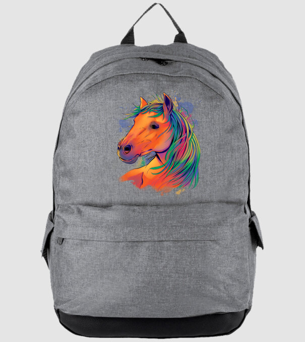 Colorful Horse model gri pe tricou
