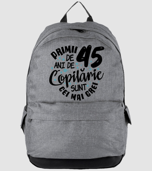 Copilărie 45 de ani model gri pe tricou