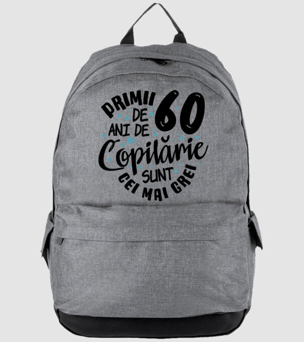 Copilărie 60 de ani model gri pe tricou
