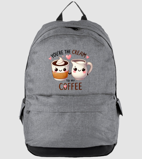 Cream to my Coffee model gri pe tricou