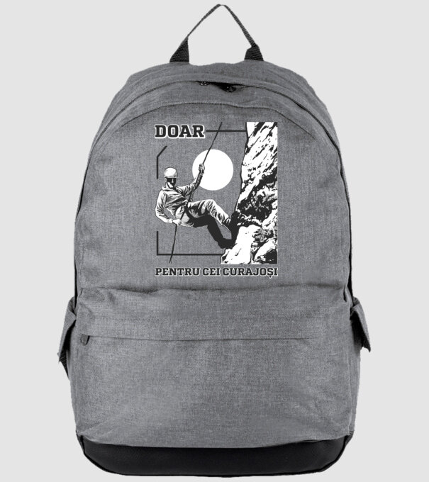 Doar pentru cei curajoși model gri pe tricou