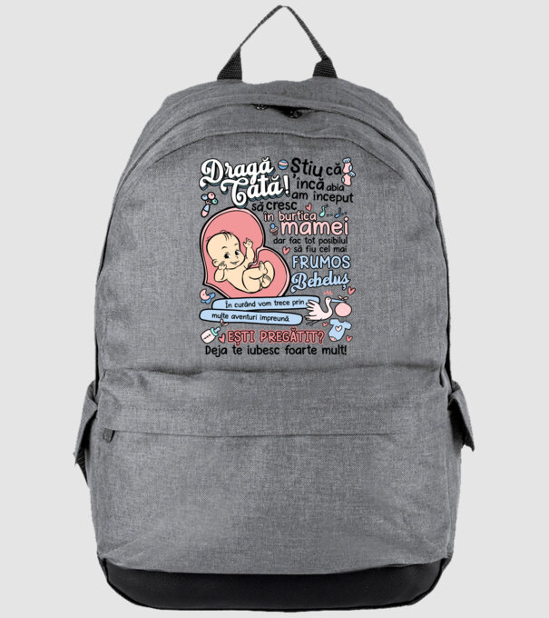Dragă tată model gri pe tricou