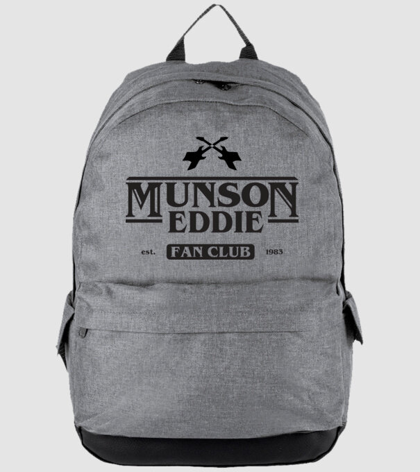 eddie munson fan club model gri pe tricou