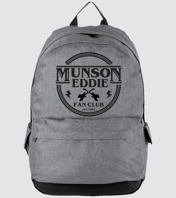 eddie munson fan club est 1983 model gri pe tricou