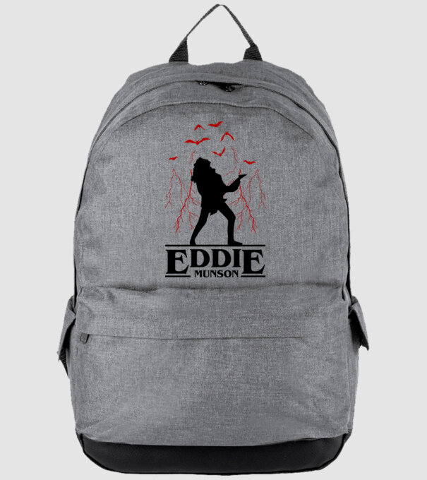 eddie munson stranger things model gri pe tricou