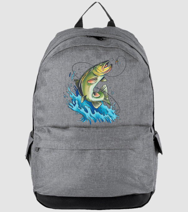 Fish model gri pe tricou