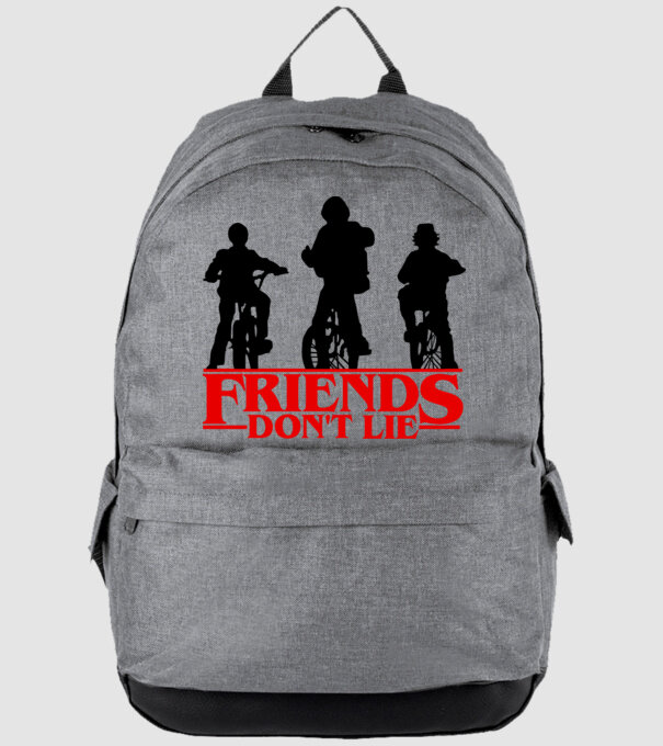 friends dont lie bicycle model gri pe tricou