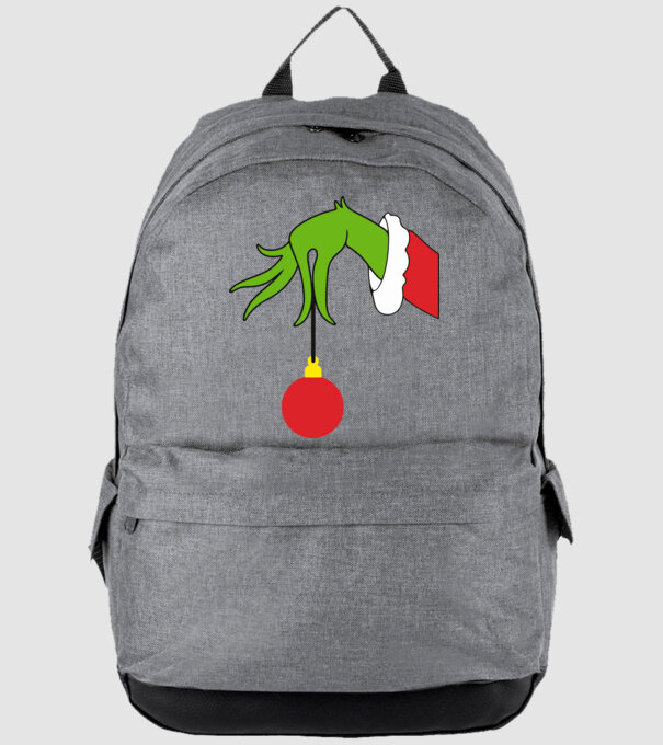 Grinch hand model gri pe tricou