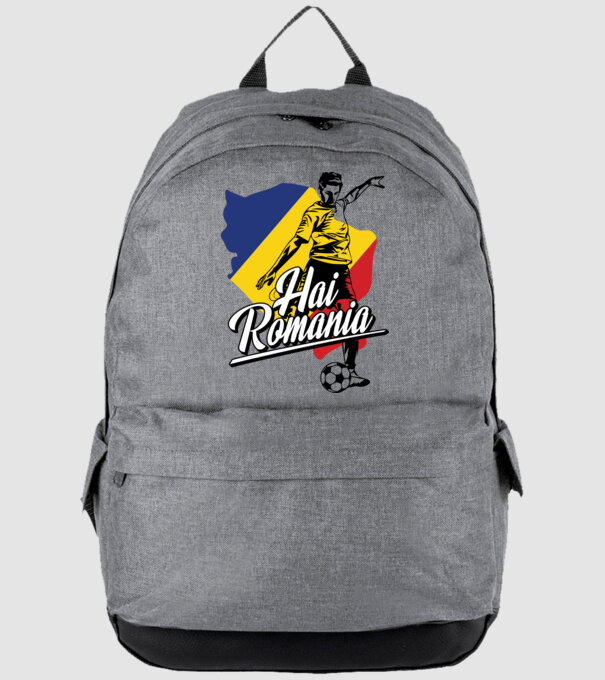 Hai romania fotbal model gri pe tricou