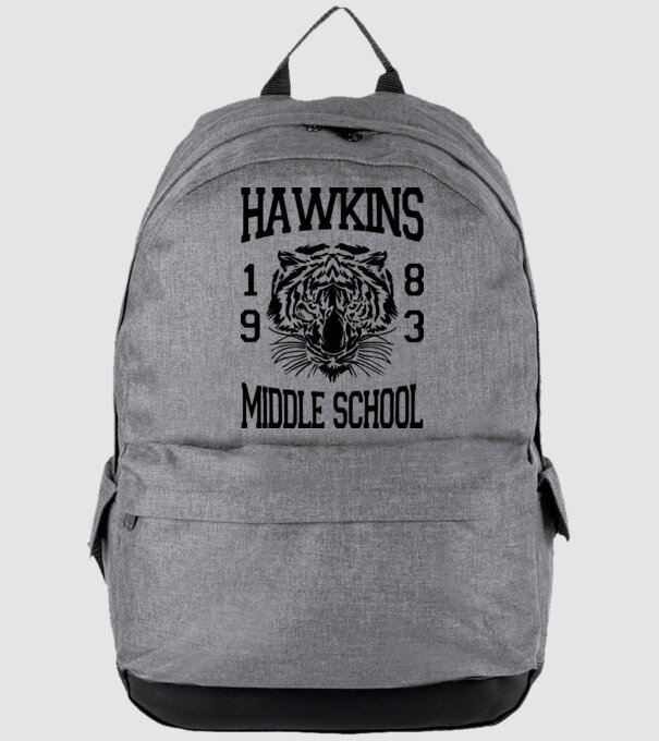 hawkins middle school 83 model gri pe tricou