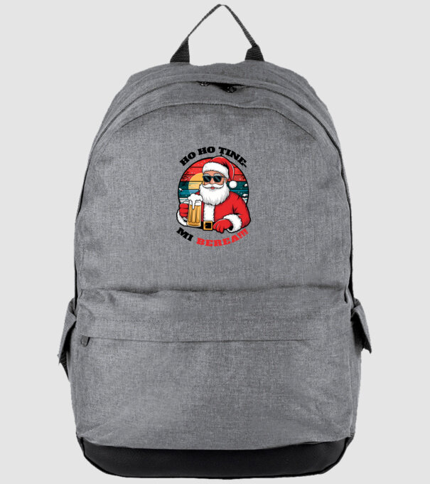Ho ho ține mi berea! alb model gri pe tricou