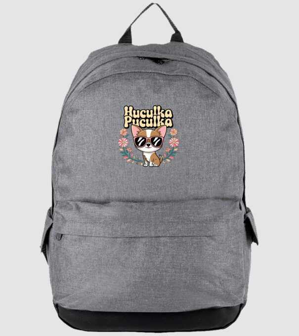 Huculka Puculka câine 1 model gri pe tricou