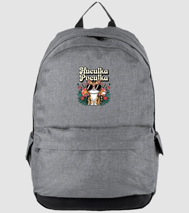 Huculka Puculka pisică 3 model gri pe tricou