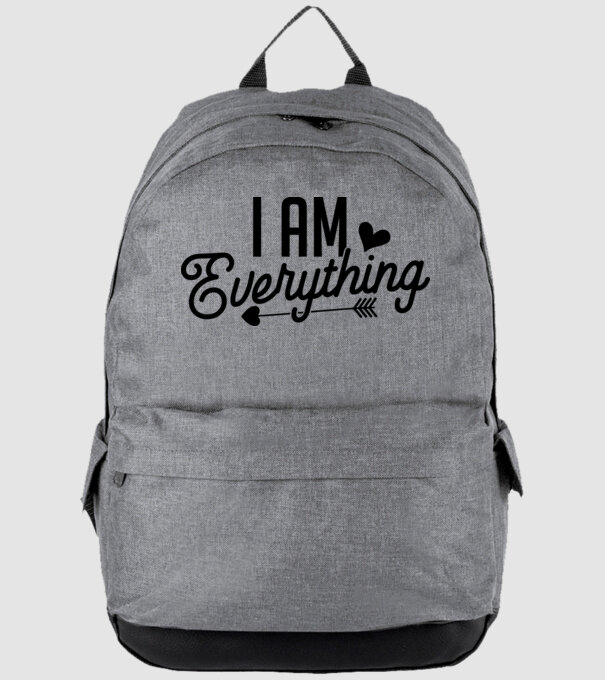 I am everything model gri pe tricou