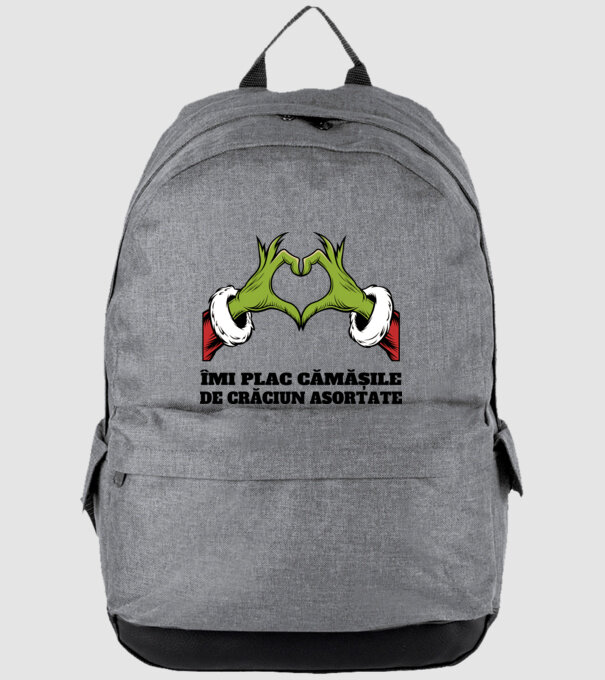 Îmi plac cămășile de crăciun asortate alb model gri pe tricou