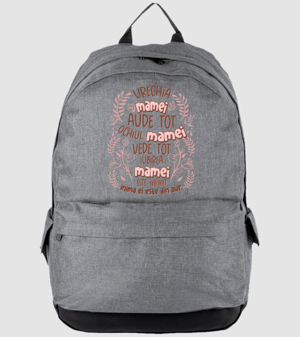 Iubirea mamei este infinit model gri pe tricou