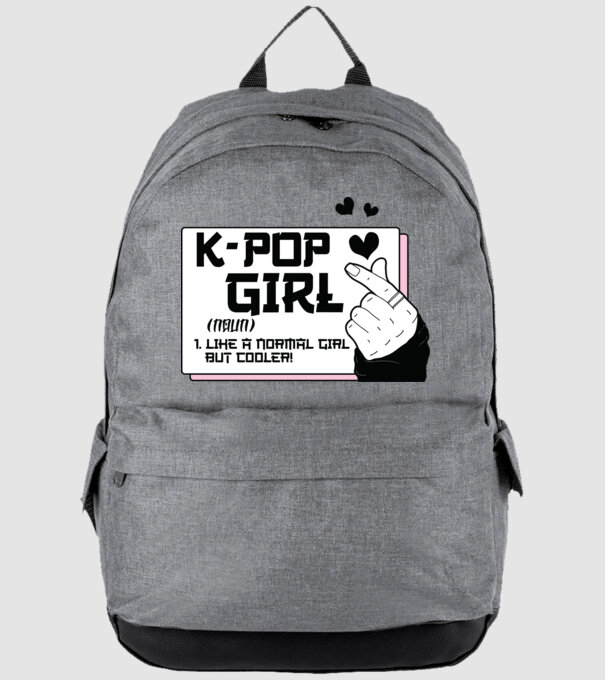 K-POP FANGIRL model gri pe tricou