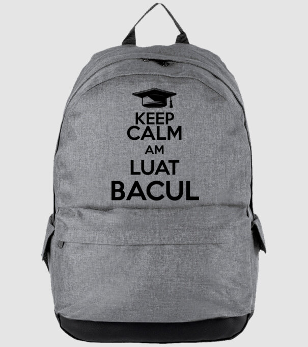 Keep calm, am luat bacul model gri pe tricou