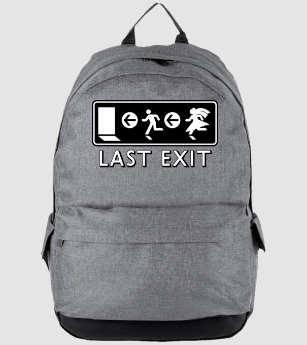Last Exit model gri pe tricou