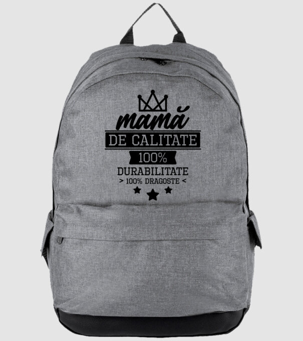 mamă de calitate, 100% durabilitate 100% dragoste model gri pe tricou