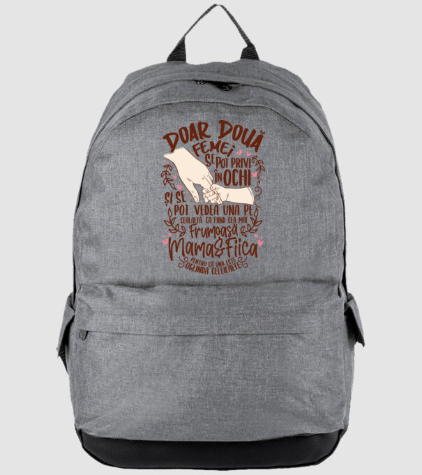 doar două femei se pot privi în ochi și se pot vedea una pe cealaltă ca fiind cea mai frumoasă - mama&fiica - pentru că una este model gri pe tricou