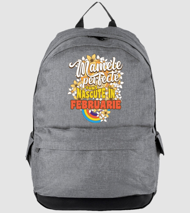 Mamele perfecte sunt născute în februarie. model gri pe tricou