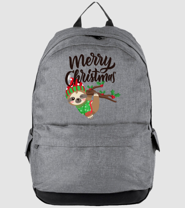 Merry christmas sloth model gri pe tricou