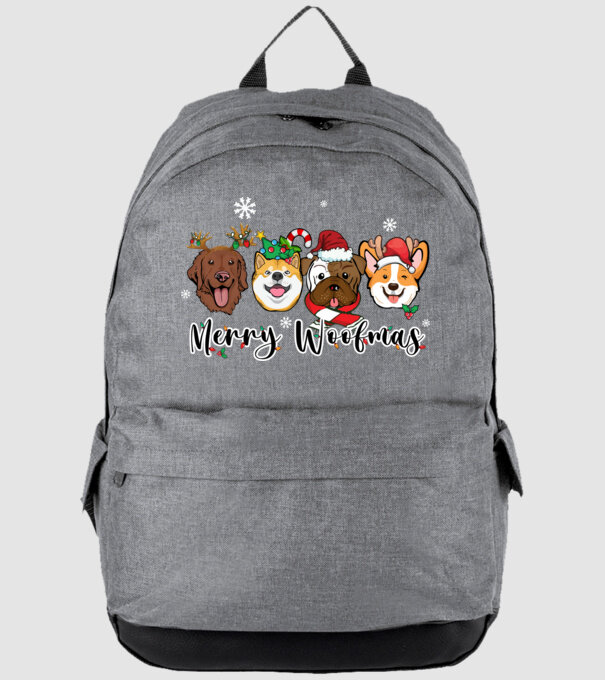 Merry woofmas 2 model gri pe tricou
