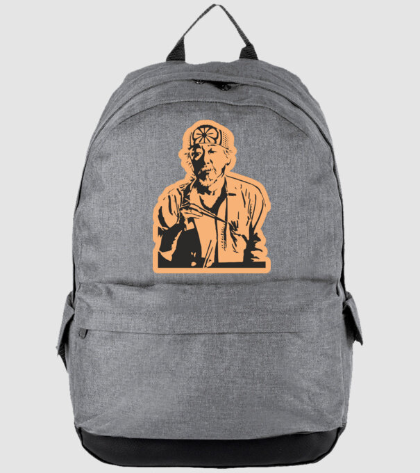 Mister miyagi cobra kai model gri pe tricou