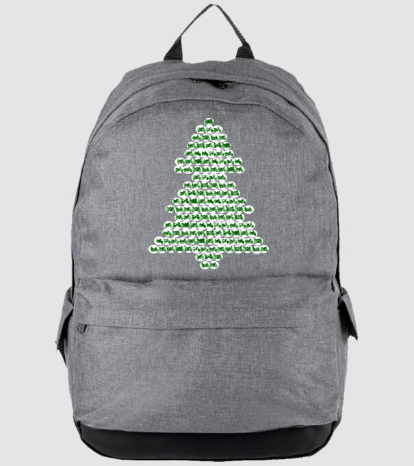 motorbike christtmas tree model gri pe tricou