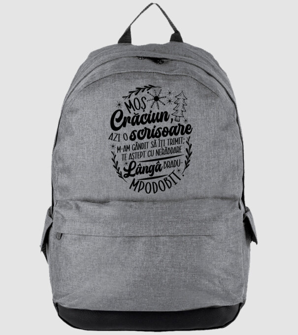 Moş Crăciun model gri pe tricou
