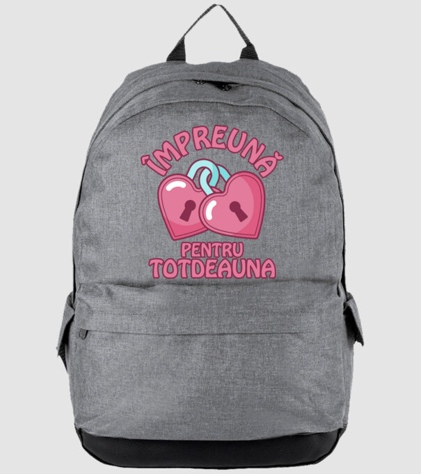 mpreună pentru totdeauna model gri pe tricou