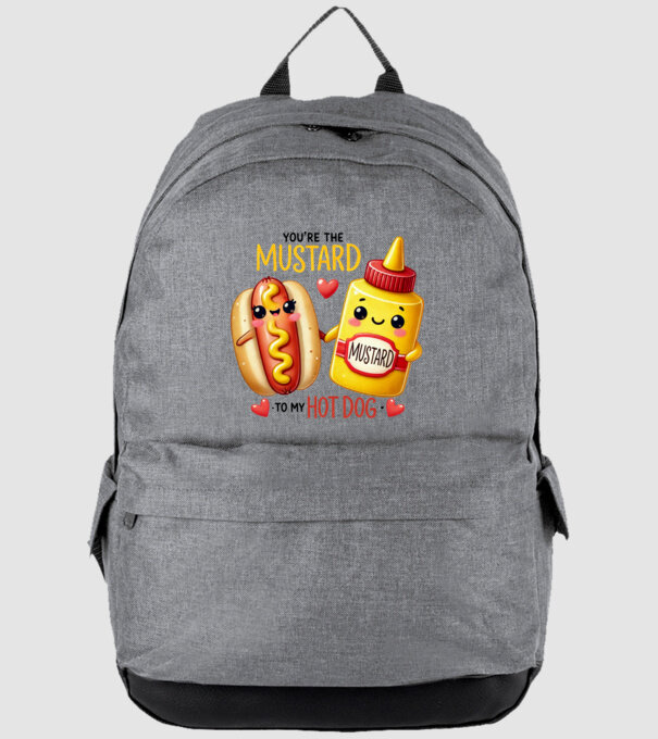 Mustard to my Hot Dog model gri pe tricou