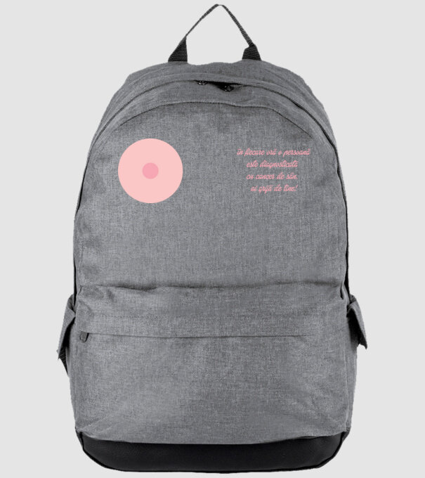 în fiecare oră o persoană este diagnosticată cu cancer de sân. ai grijă de tine! model gri pe tricou