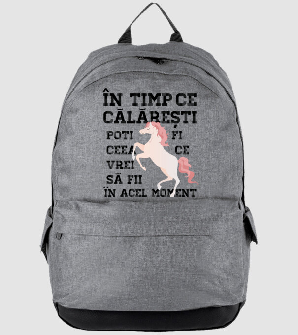 în timp ce călărești poți fi ceea ce vrei să fii - în acel moment model gri pe tricou