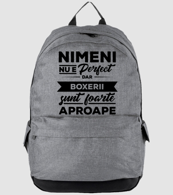 nimeni nu e perfect, dar boxerii sunt foarte aproape model gri pe tricou