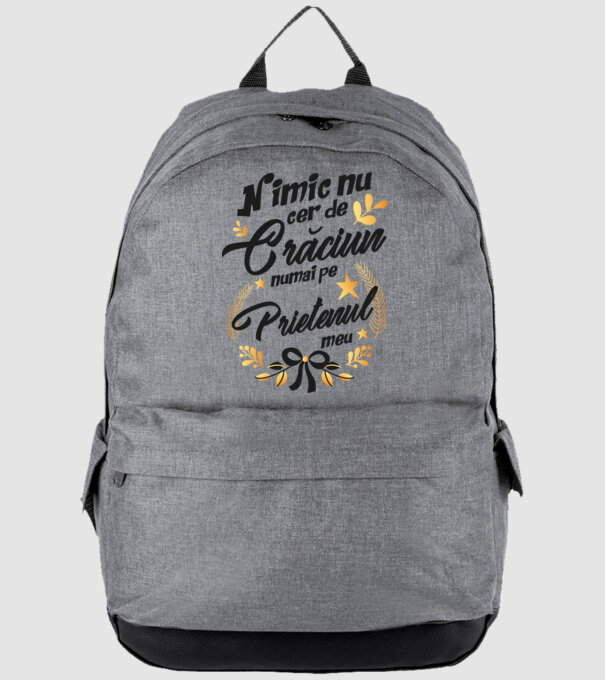 nimic nu cer de Crăciun, numai pe prietenul meu model gri pe tricou