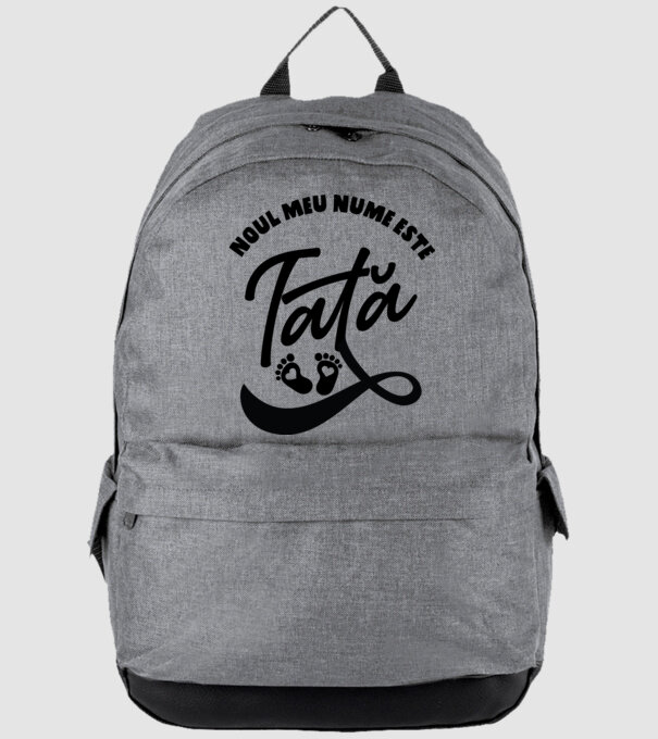 Noul meu nume este Tată model gri pe tricou