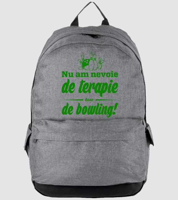 nu am nevoie de terapie doar de bowling model gri pe tricou