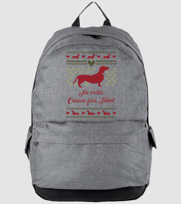 nu există Crăciun fără Teckel model gri pe tricou