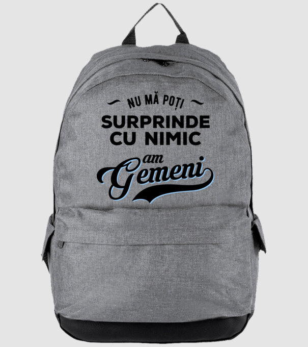 Nu mă poți surprinde cu nimic, am gemeni model gri pe tricou