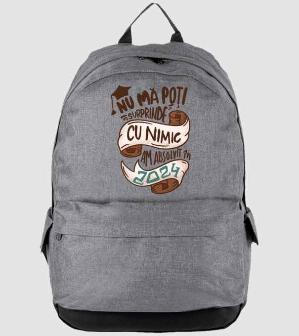 Nu mă poți surprinde cu nimic model gri pe tricou