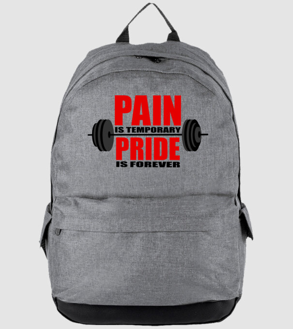 Pain is temporary model gri pe tricou